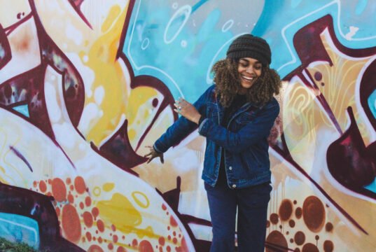 Maria Jackson Gives Large Bags With Essentials to the Poor in New York